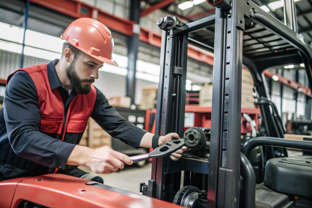 Como a manutenção preventiva de empilhadeiras evita acidentes